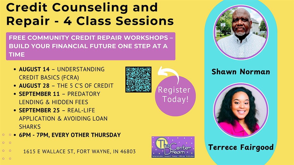 Credit Repair Series: Take Charge of Your Financial Future, 14 August | Event in Fort Wayne | AllEvents