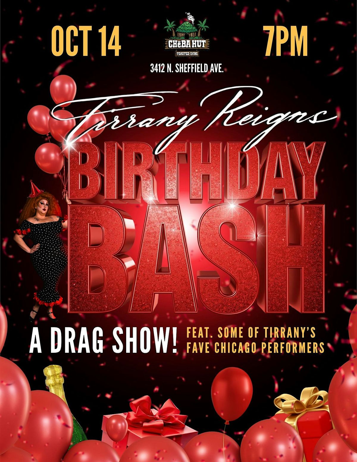 Cheba Hut Goes Drag!, 14 October | Event in Chicago | AllEvents