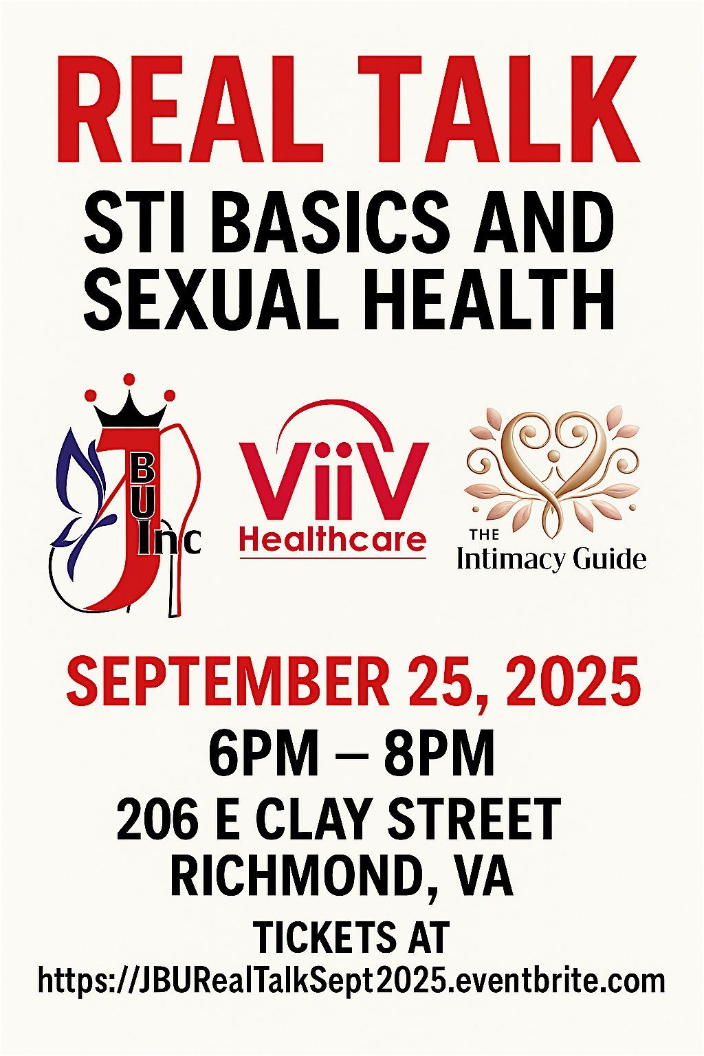 Real Talk:  STI Basics and Sexual Health, 25 September | Event in Richmond | AllEvents