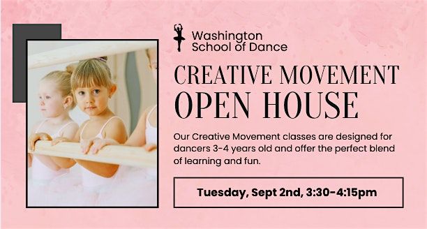 Ages 3-4 - Dancer Open House at Washington School of Dance, 2 September | Event in Bothell | AllEvents