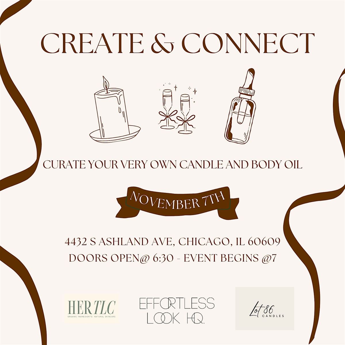 Create & Connect Night with HERTLC and Lot86 Candles, 7 November | Event in Chicago | AllEvents