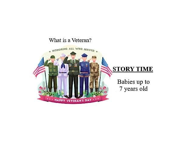 Story Time:  What is a Veteran?, 5 November | Event in Strawberry Plains | AllEvents