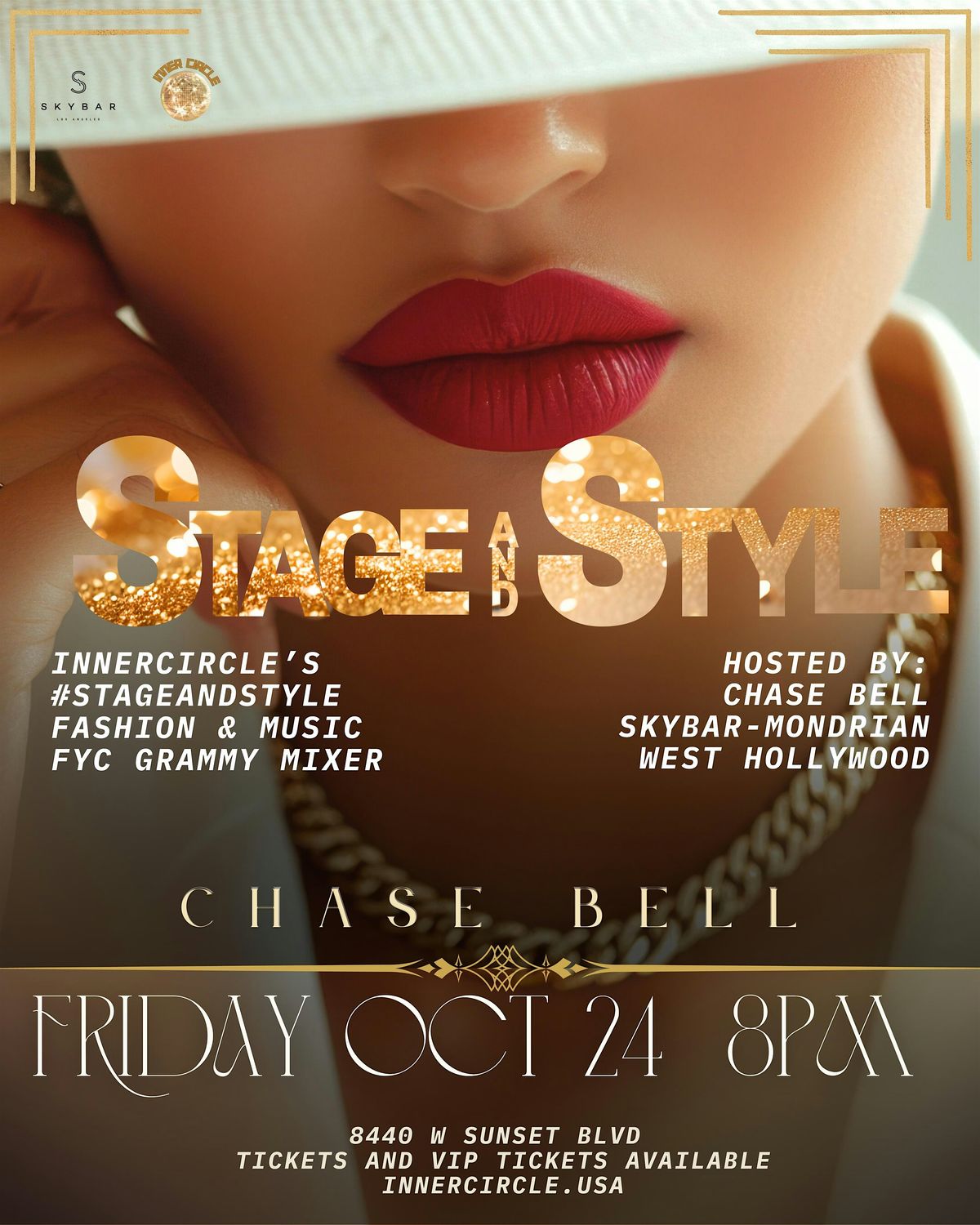 #StageAndStyle by InnerCircle.usa with Chase Bell, 24 October | Event in West Hollywood | AllEvents
