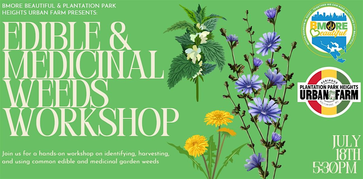 Edible & Medicinal Weeds Workshop, 18 July | Event in Baltimore | AllEvents