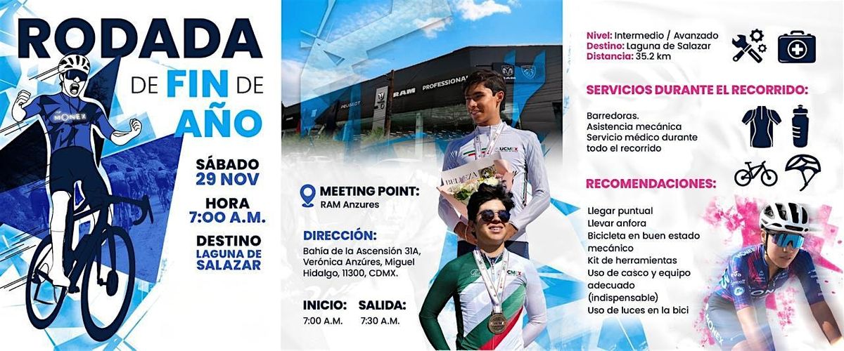 ¡Rodada con Campeones! Vívelo con el A.R. Monex Pro Cycling Team., 29 November | Event in Ciudad de México