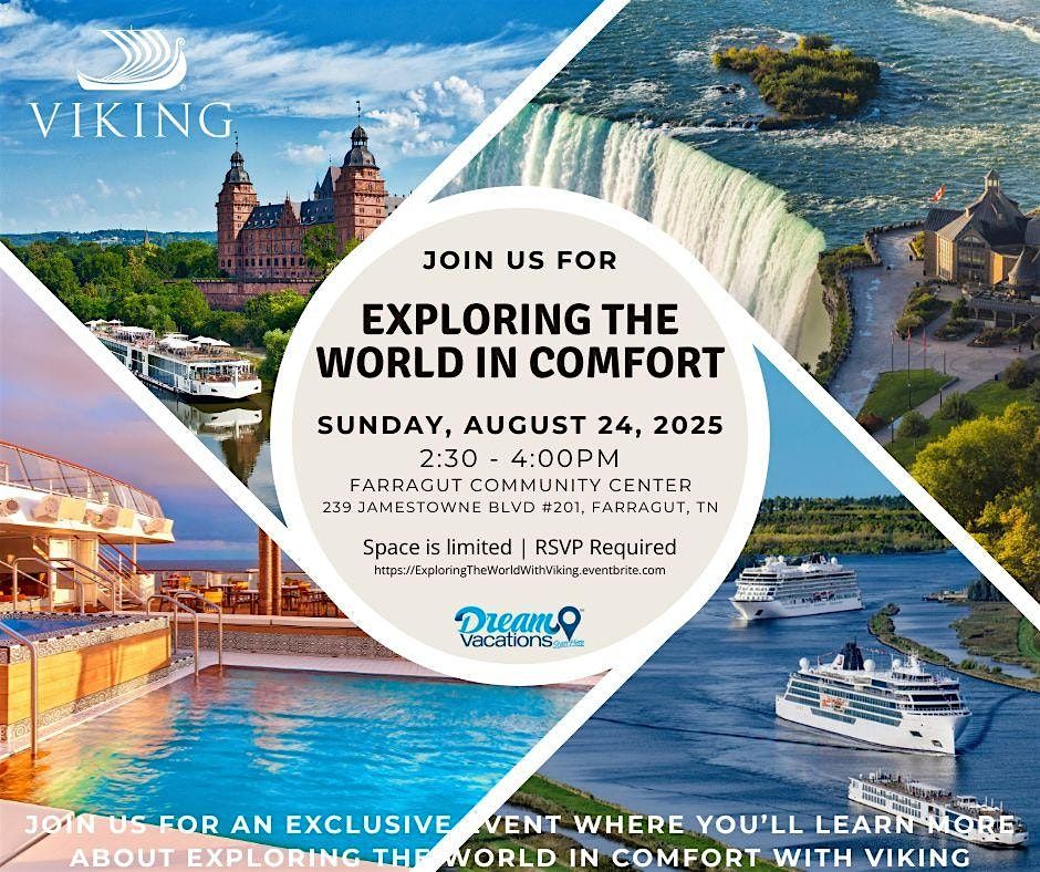 Exploring the World in Comfort with Viking, 24 August | Event in Farragut | AllEvents