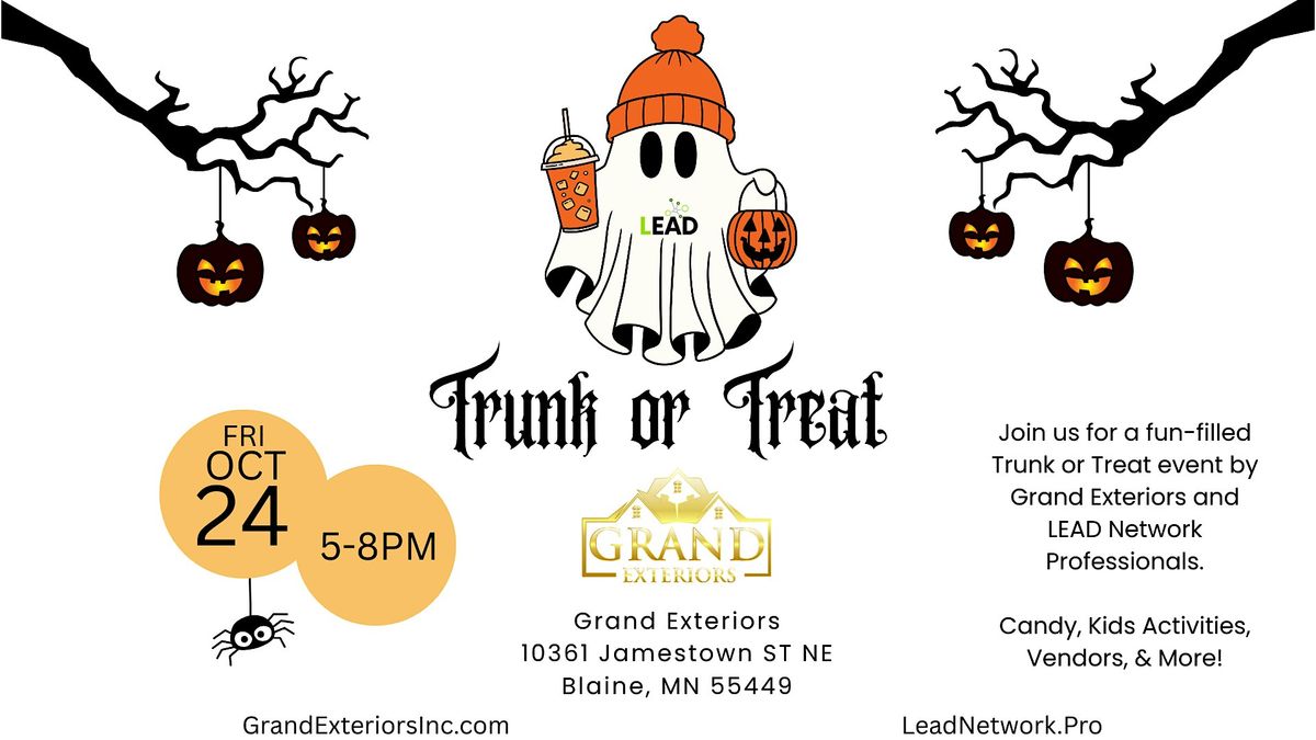 Trunk or Treat Family Bash at Grand Exteriors with LEAD Network Pro!, 24 October | Event in Blaine | AllEvents