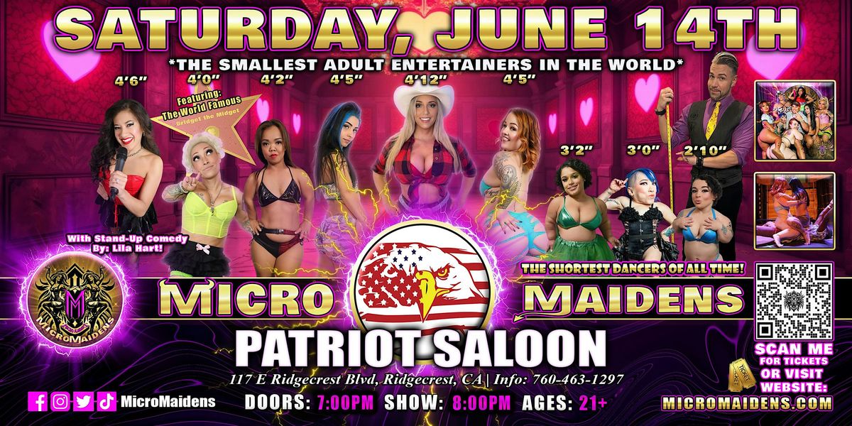 Ridgecrest, CA  - Micro Maidens Dwarf Dancers @Patriot Saloon, 14 June | Event in Ridgecrest | AllEvents