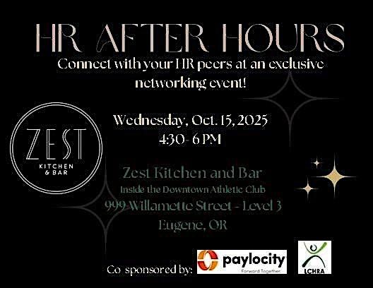 Q4 2025 LCHRA HR After Hours, 15 October | Event in Eugene | AllEvents