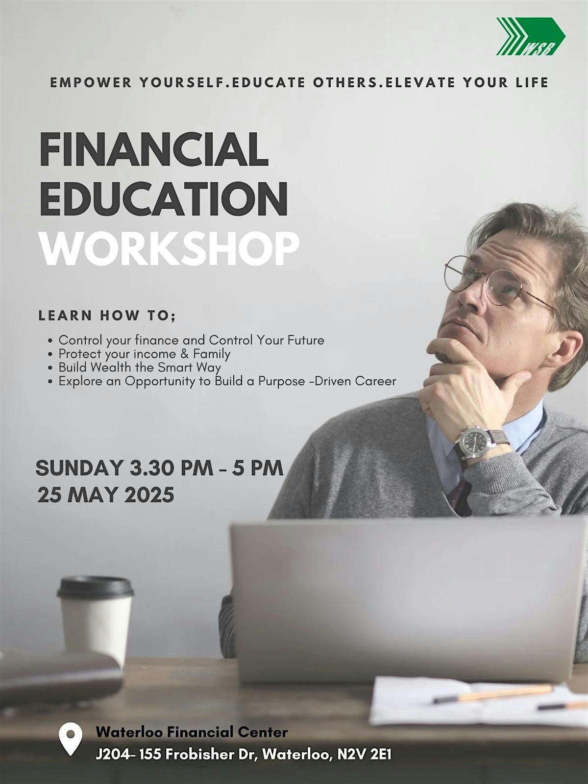 Financial Education Workshop by WSB Canada, 25 May | Event in Waterloo | AllEvents