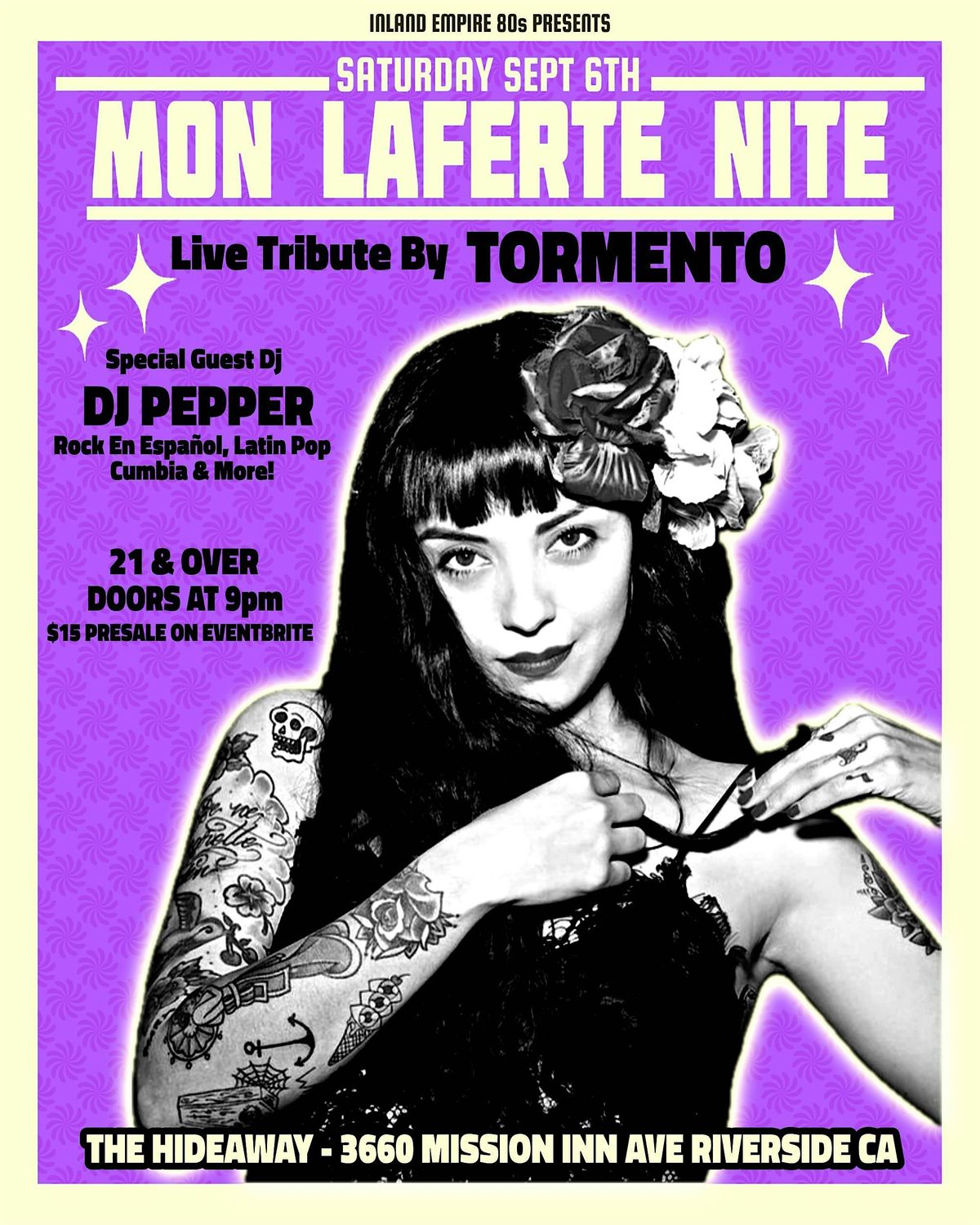 Mon Laferte night at The Hideaway in Riverside!, 6 September | Event in Riverside | AllEvents