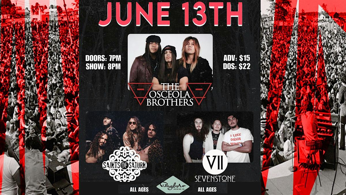 Friday Rock Show feat. Osceola Brothers, Saints of Saturn (fka Dirty Janes), 13 June | Event in St. Petersburg