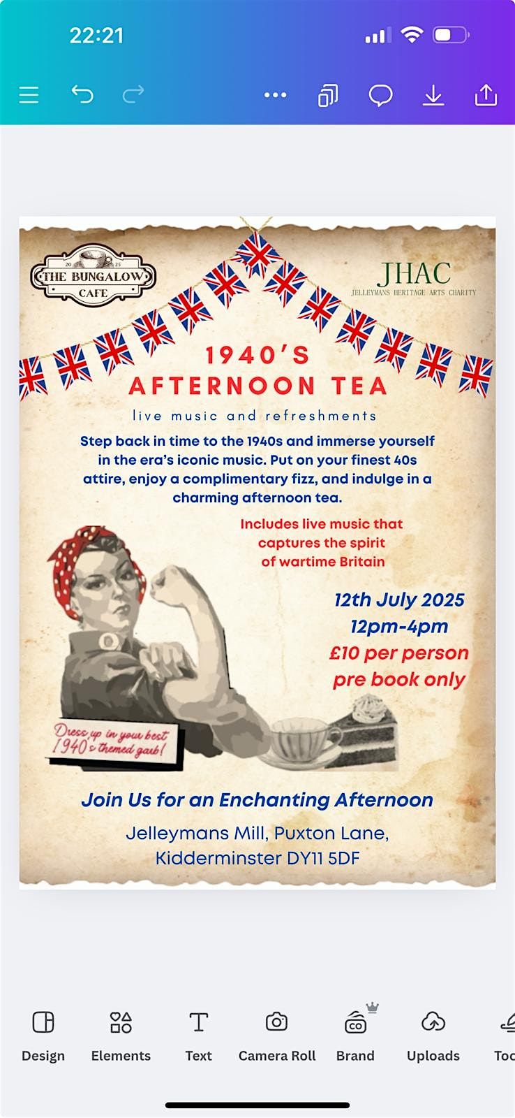 1940's Afternoon Tea | Event in Kidderminster | AllEvents
