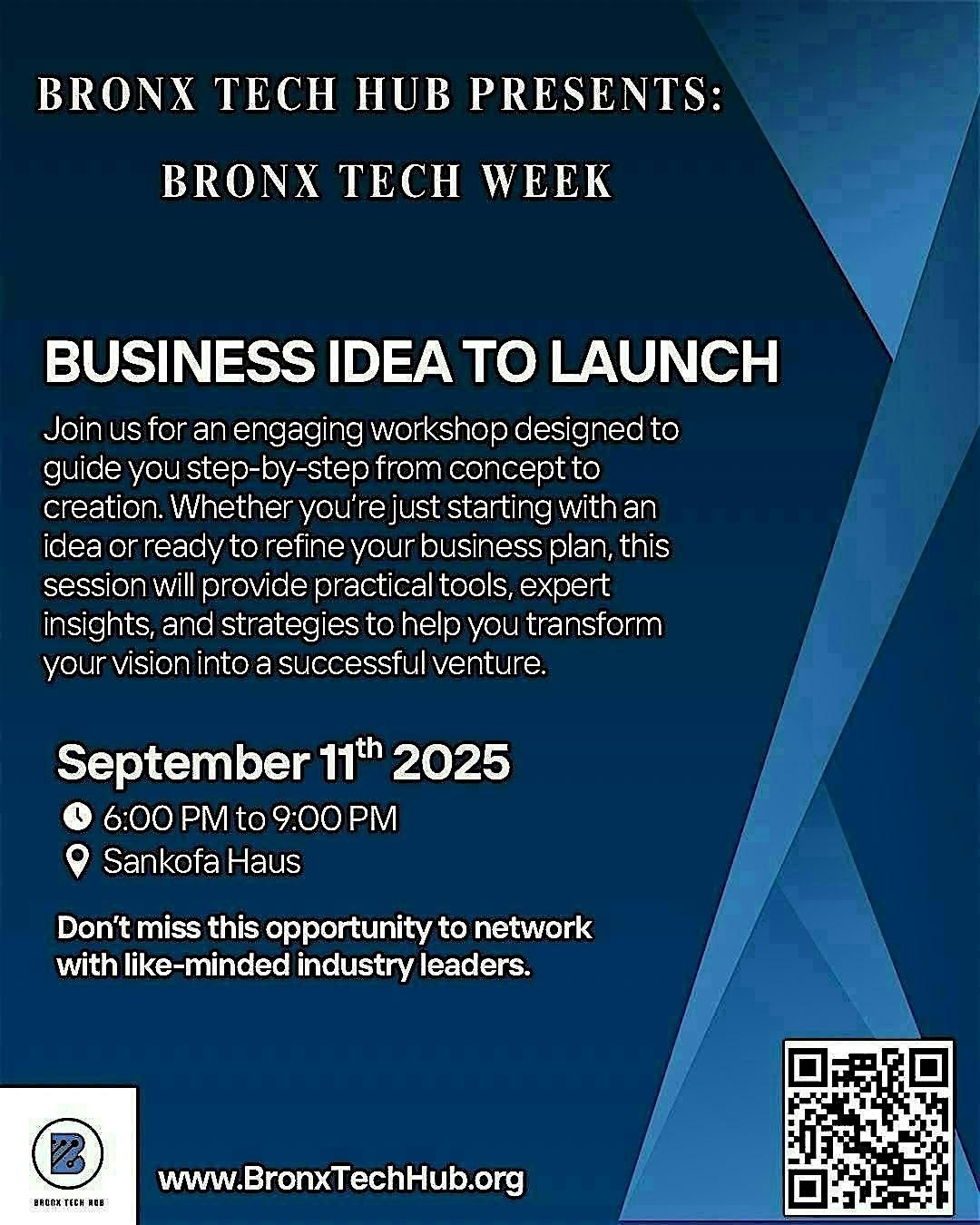 Bronx Tech Week Day 3: Business Idea to Launch, 11 September | Event in The Bronx | AllEvents