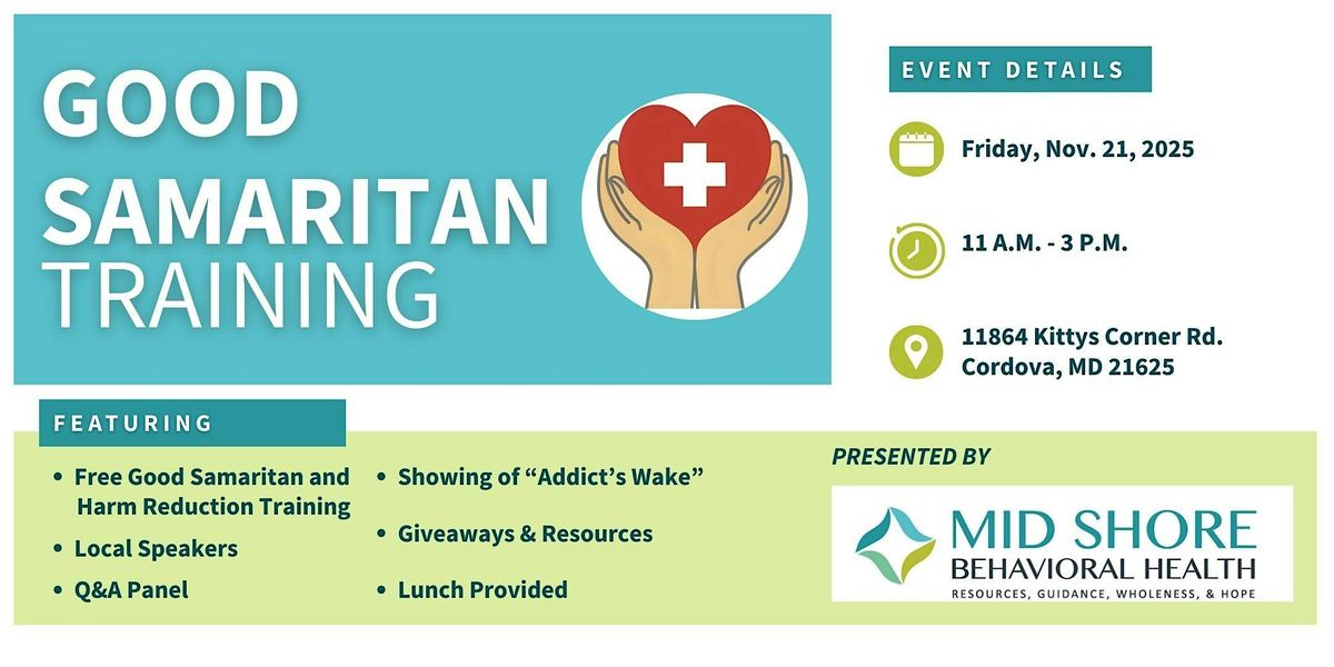 Free Good Samaritan and Harm Reduction Training, 21 November | Event in Cordova | AllEvents