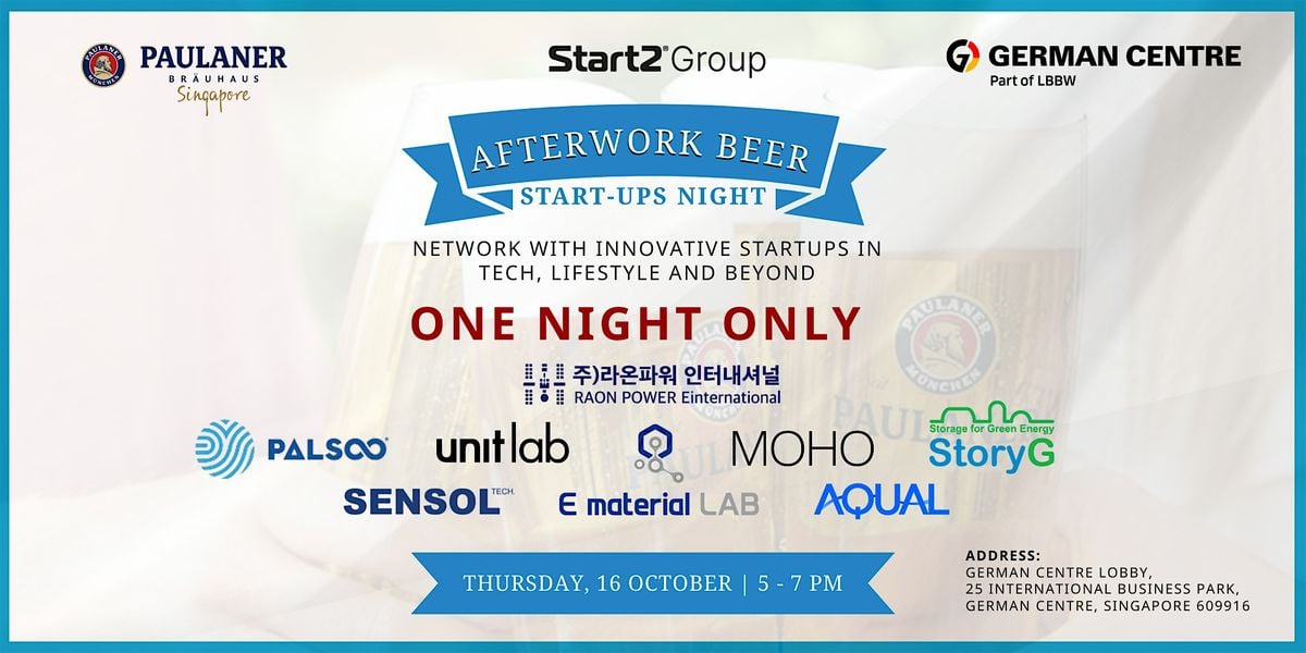 Afterwork Beer: Start-up Edition, 16 October | Event in Clementi | AllEvents