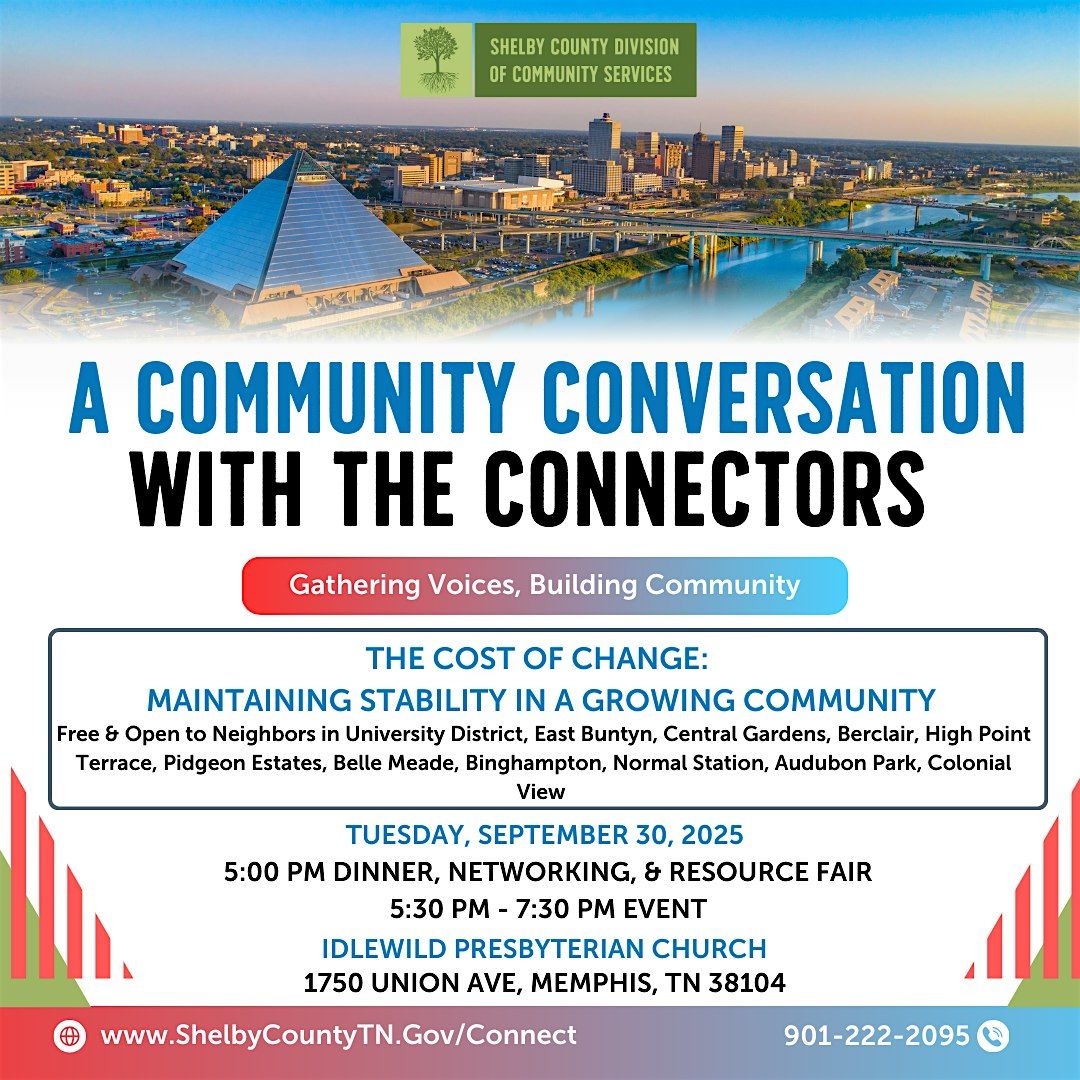 A Community Conversation with the Connector Program - Idlewild/Cooper Young, 30 September | Event in Memphis