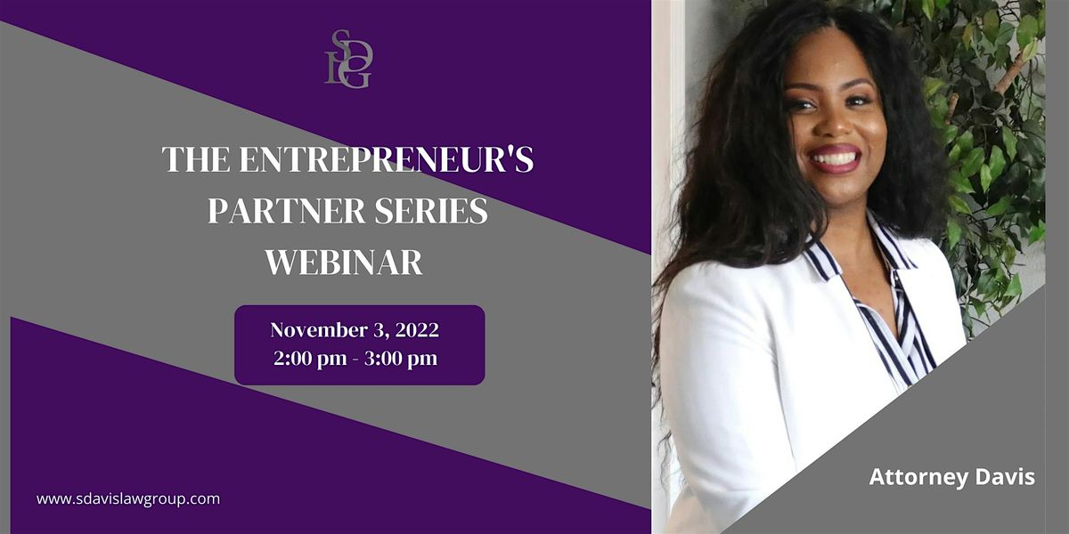 The Entrepreneur's Partner Series Webinar, 3 November | Event in Houston | AllEvents