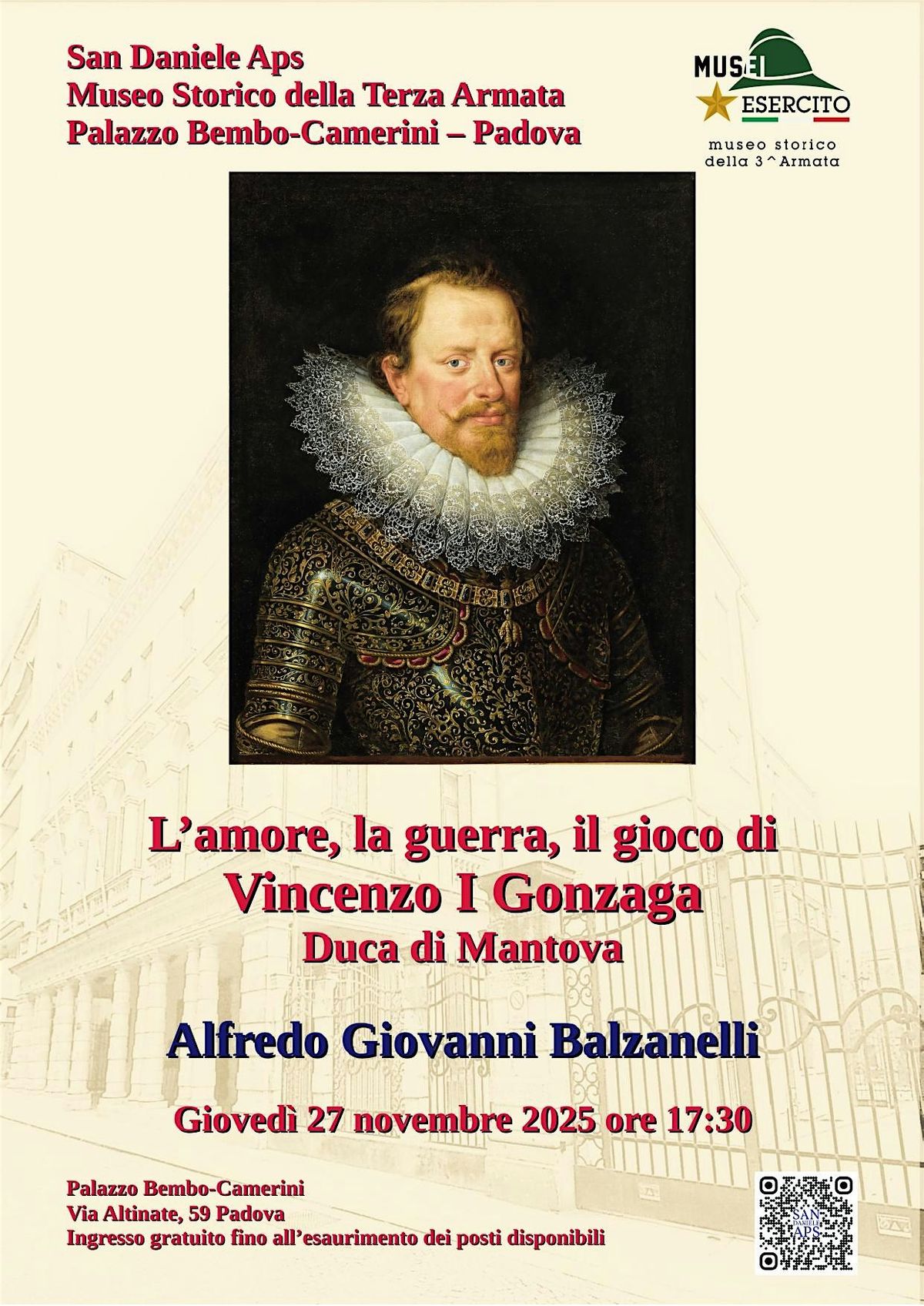 L'amore, la guerra, il gioco di Vincenzo I Gonzaga | Event in Palazzo | AllEvents