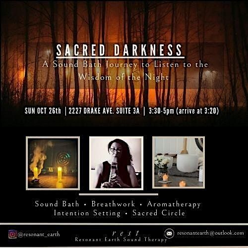 Sacred Darkness: A Sound Bath Journey to Listen to the Wisdom of the Night, 26 October | Event in Huntsville