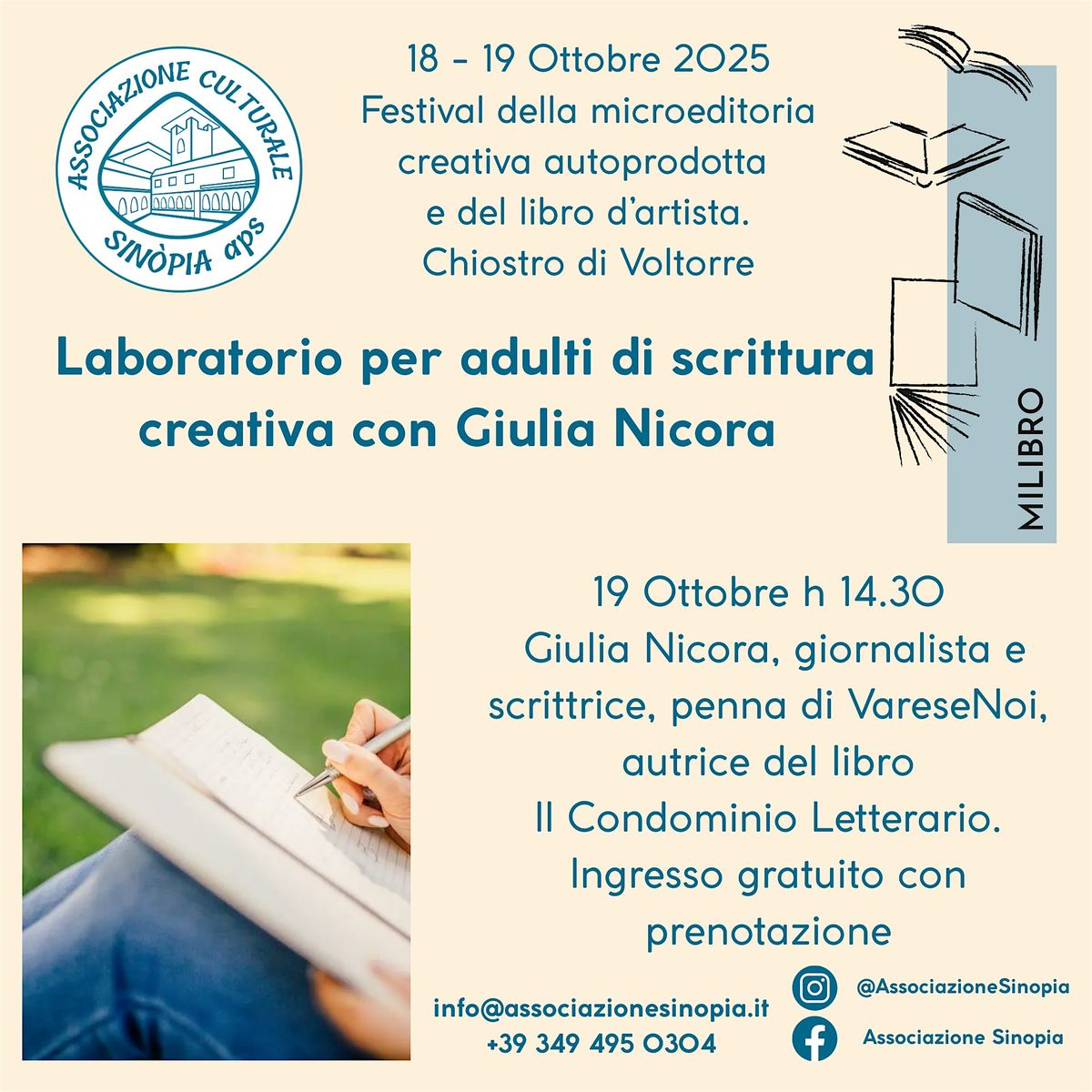 Scrittura creativa con Giulia Nicora, 19 October | Event in Gavirate | AllEvents