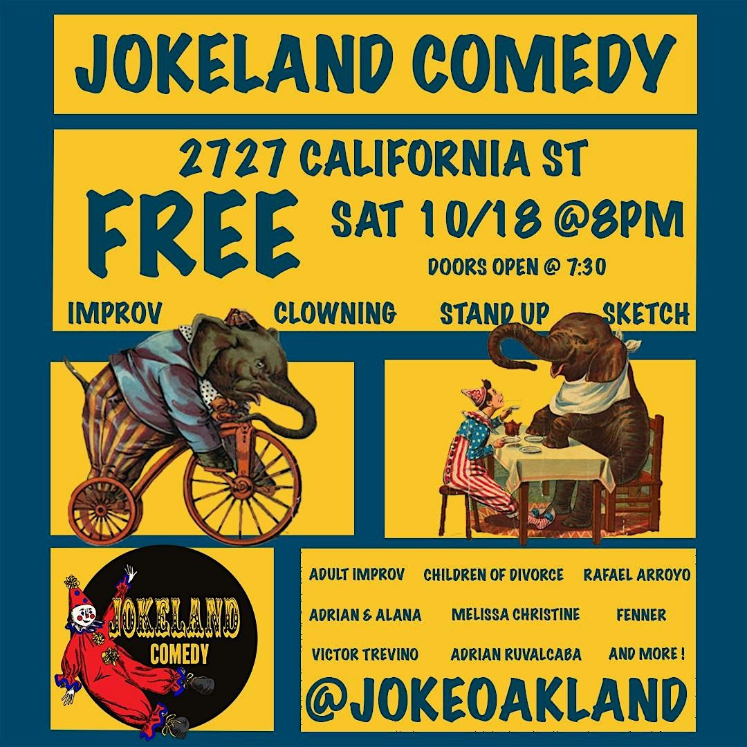 Jokeland Variety Show, 18 October | Event in Berkeley | AllEvents