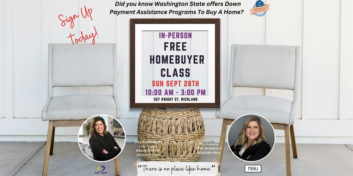 Free Homebuyer Class - WSHFC Sponsored - Oct 19th 2025, 19 October | Event in Richland | AllEvents