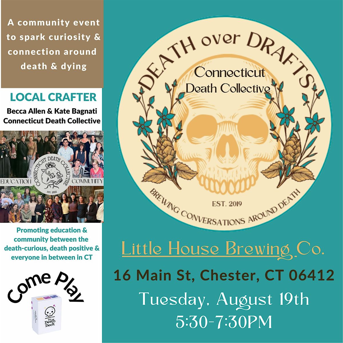 Death over Drafts at Little House Brewing Co., 19 August | Event in Chester | AllEvents