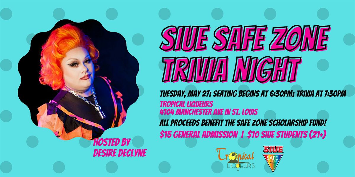 SIUE Safe Zone Trivia Night, 27 May | Event in St. Louis | AllEvents
