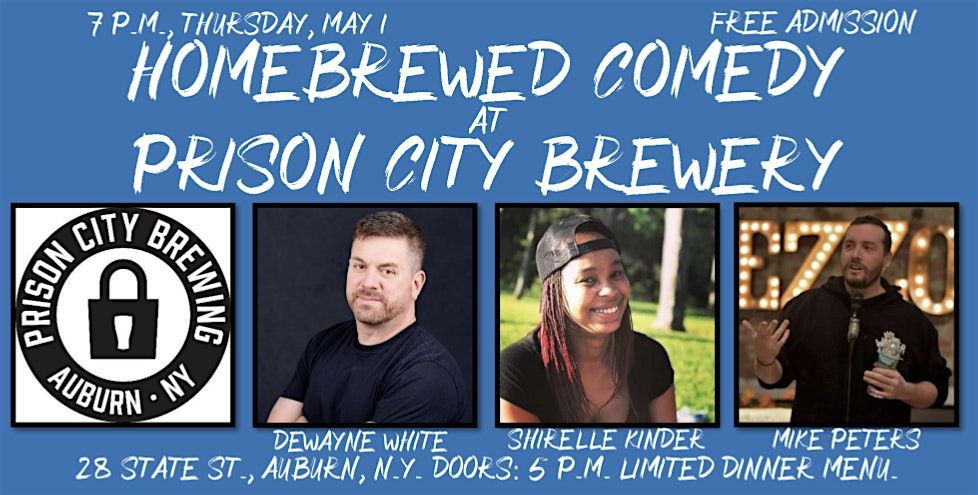 Homebrewed Comedy at Pr*son City Brewery | Event in Auburn | AllEvents