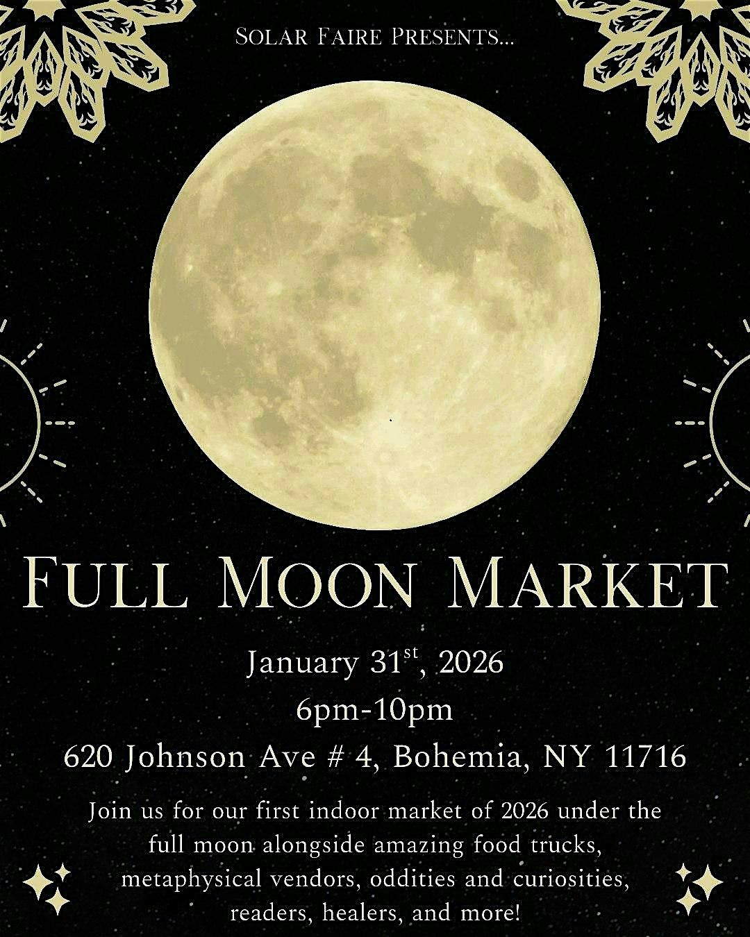 NYSF Full Moon Market, 31 January | Event in Bohemia | AllEvents