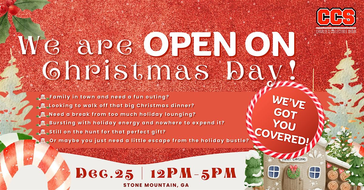 Christmas Day at CCS 2025, 25 December | Event in Stone Mountain | AllEvents