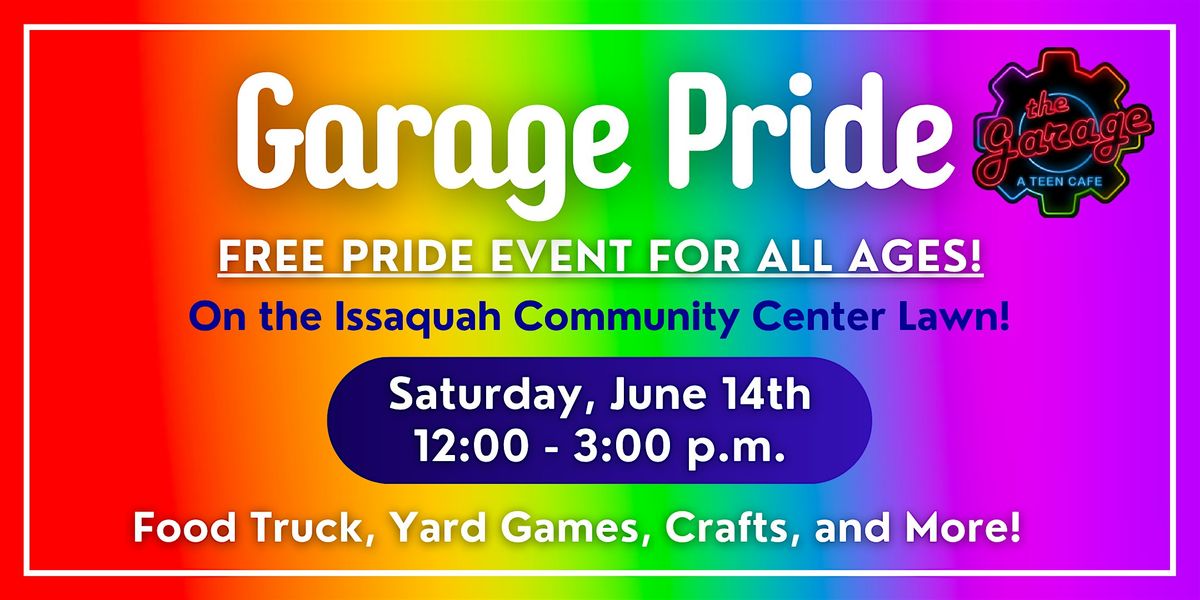 Garage Pride 2025, 14 June | Event in Issaquah | AllEvents