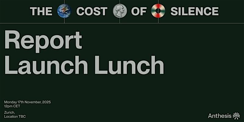 The Cost of Silence: Report Launch Lunch, 17 November | Event in Zürich | AllEvents