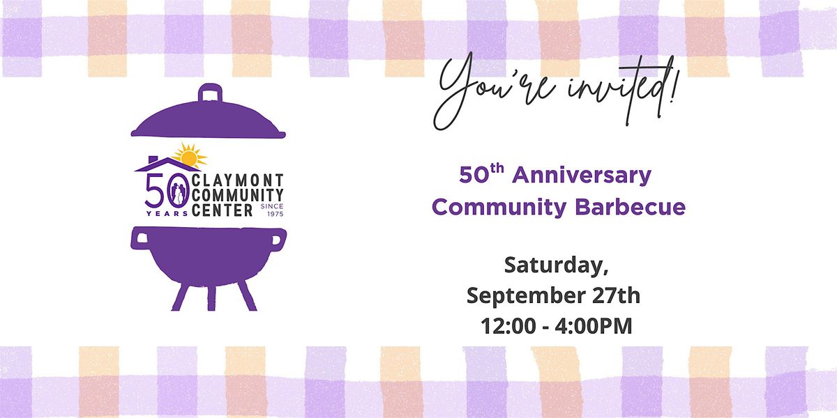 Claymont Community Center's 50th Anniversary BBQ, 27 September | Event in Claymont | AllEvents