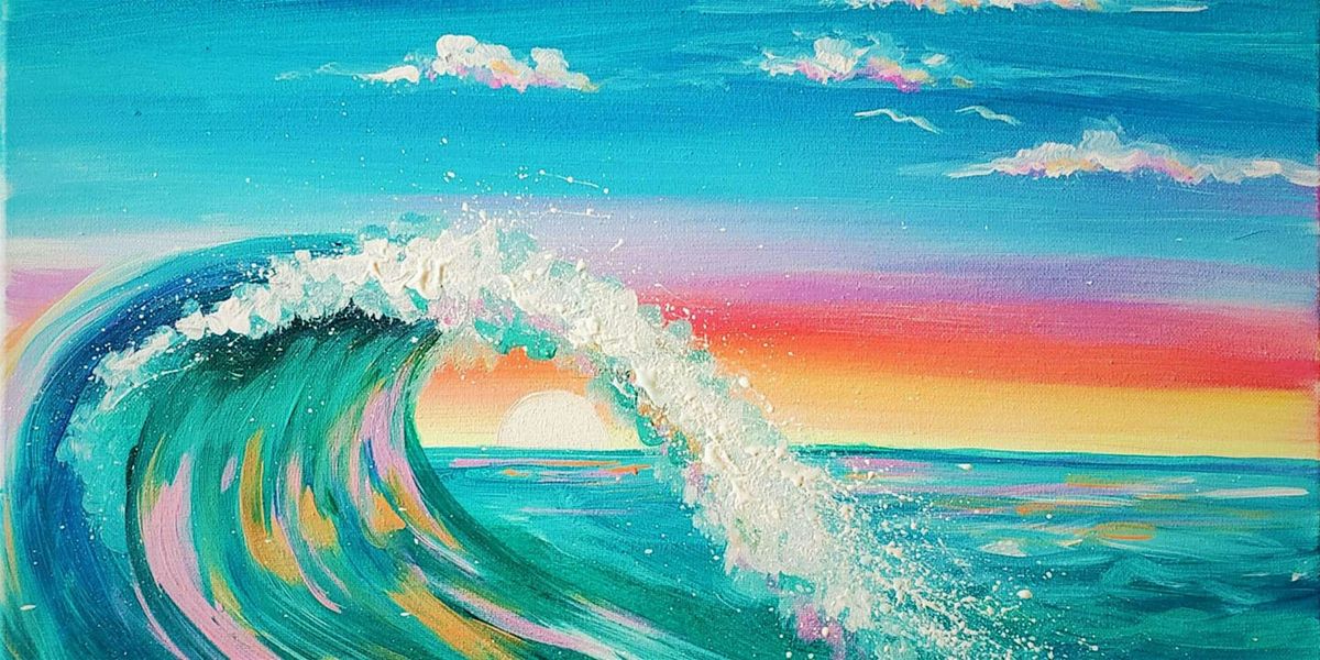 Colorful Wave - Paint and Sip by Classpop!™, 12 July | Event in Norfolk | AllEvents