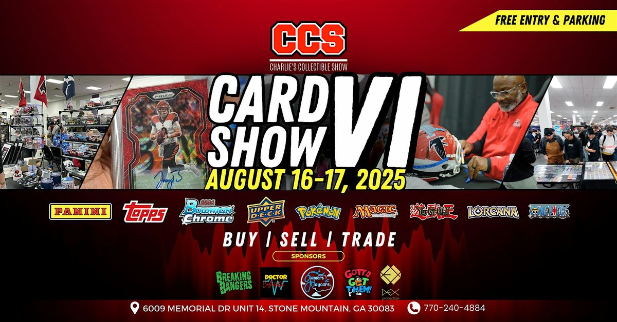 CCS Card Show VI, 16 August | Event in Stone Mountain | AllEvents