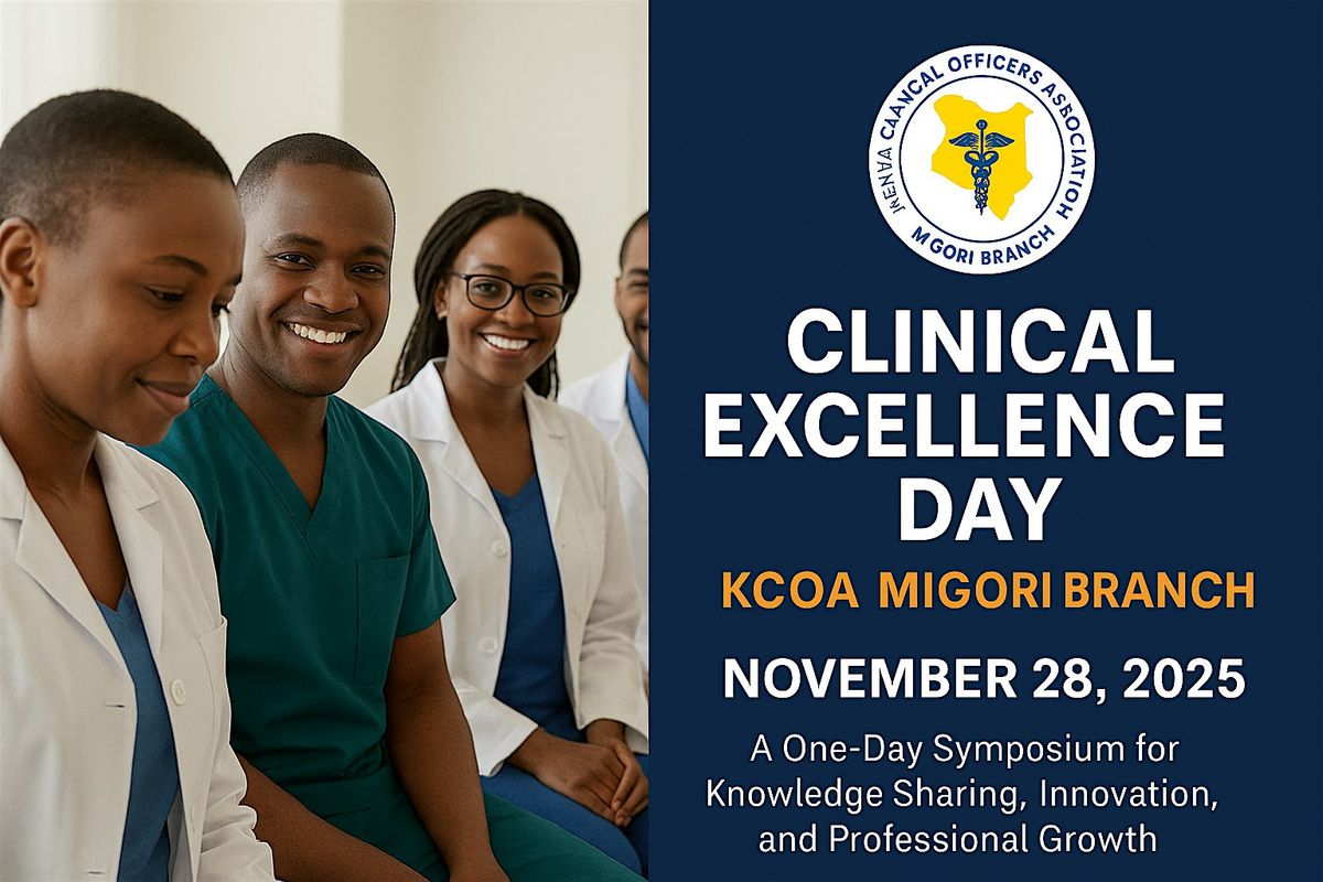 Clinical Excellence Day – KCOA Migori Branch, 28 November | Event in Migori | AllEvents