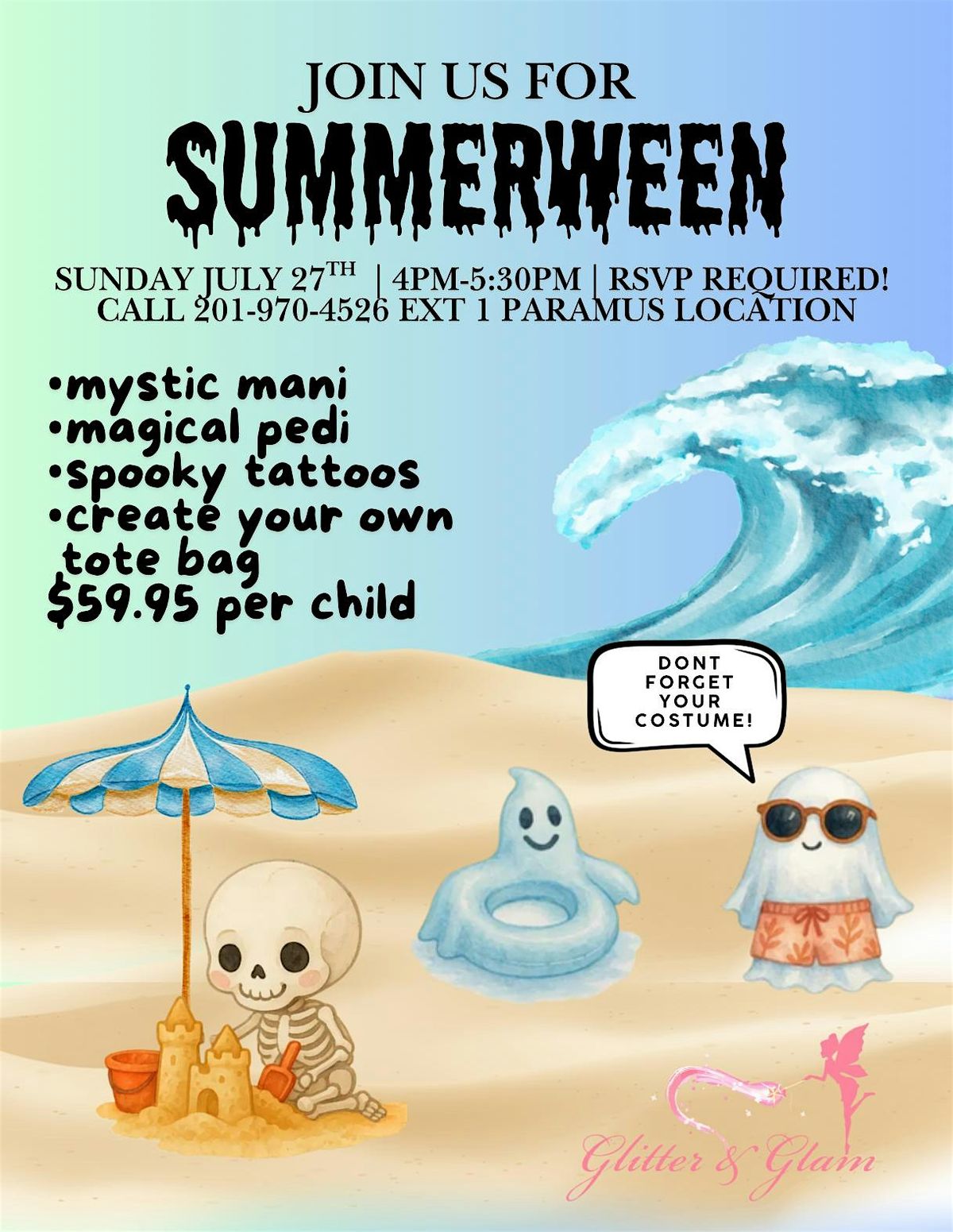 Summerween at Glitter & Glam Paramus!, 27 July | Event in Paramus | AllEvents