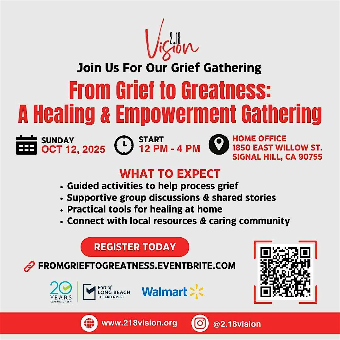 From Grief to Greatness: A Healing & Empowerment Gathering, 12 October | Event in Signal Hill | AllEvents