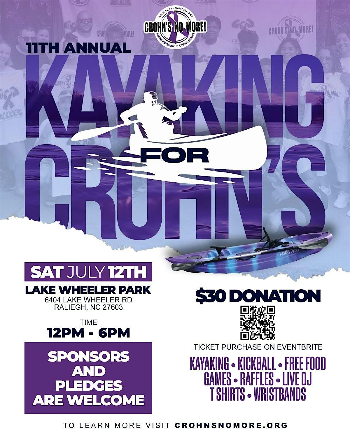 Kayaking 4 Crohn's, 12 July | Event in Raleigh | AllEvents