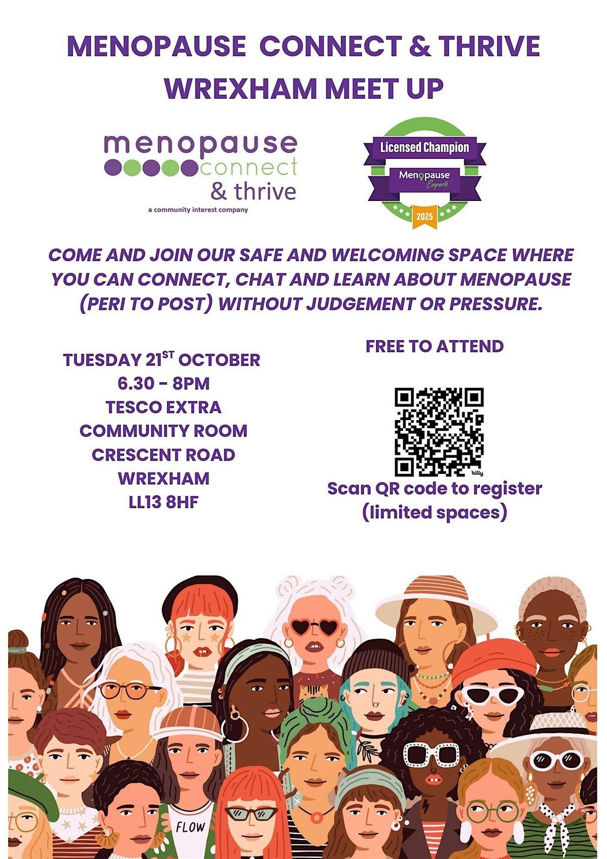 Menopause Connect & Thrive Meet Up - Wrexham, 21 October | Event in Wrexham | AllEvents