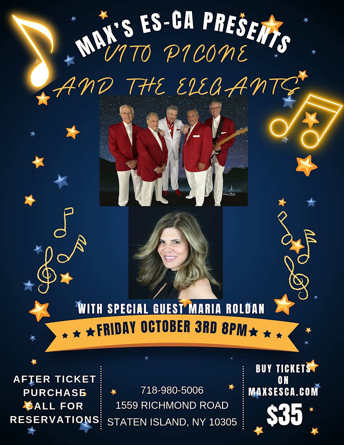 Vito Picone & the Elegants, 3 October | Event in Staten Island | AllEvents