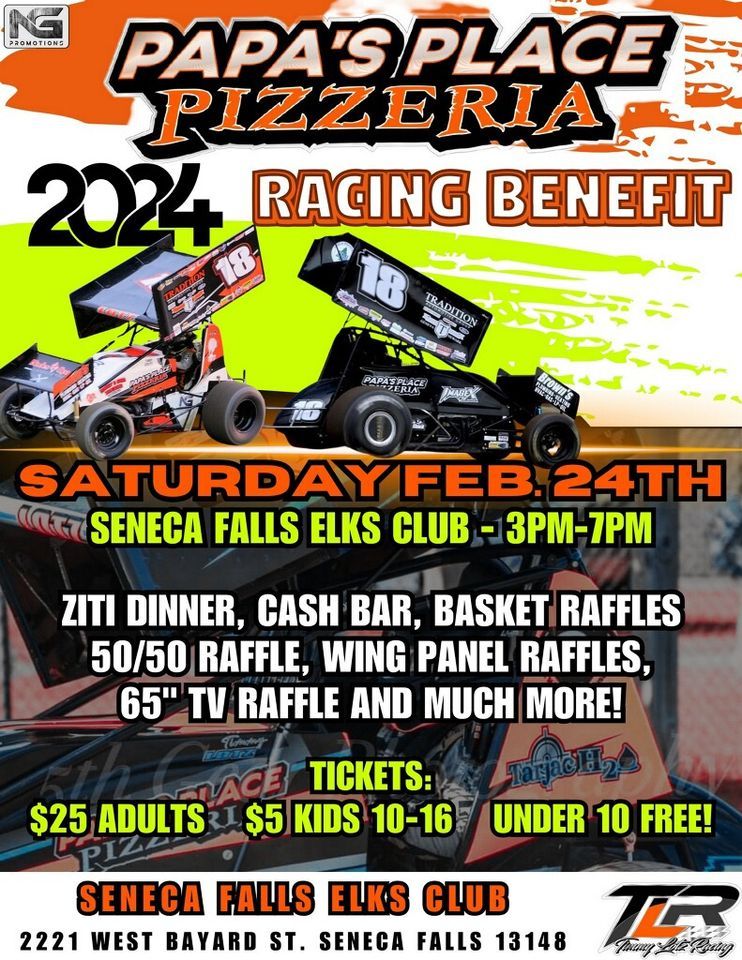 PPR Benefit Dinner, Seneca Falls Elks Lodge 992, 24 February 2024 AllEvents.in