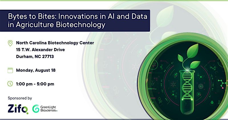 Bytes to Bites: Innovations in AI and Data in Agriculture Biotechnology, 18 August | Event in Durham | AllEvents