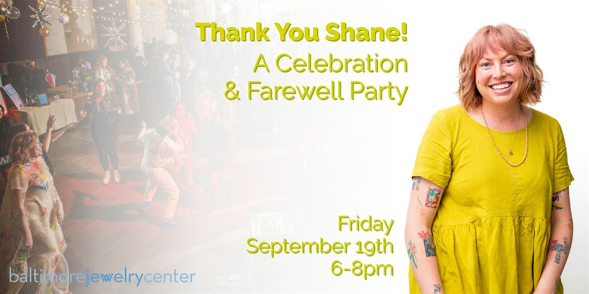 Thank You Shane! A Celebration & Farewell Party, 19 September | Event in Baltimore | AllEvents