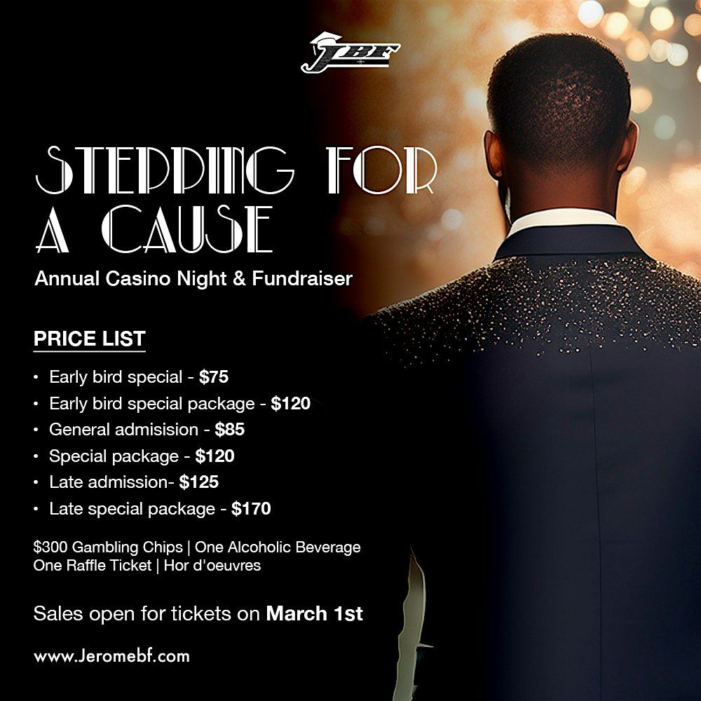 Casino & Stepping Night Fundraiser, 16 August | Event in Oak Park | AllEvents