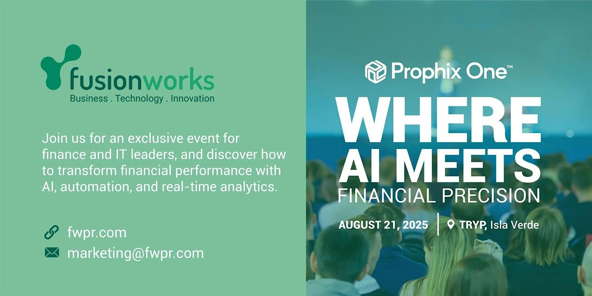 Prophix One: Where AI Meets Financial Precision, 21 August | Event in Carolina | AllEvents