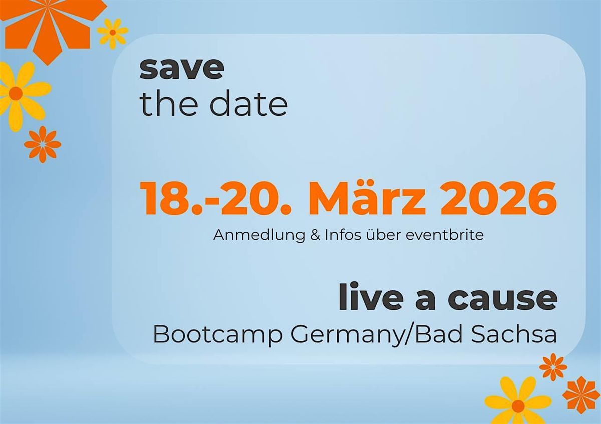 Live a Cause -Bootcamp Germany /Bad Sachsa, 18 March | Event in Bad Sachsa | AllEvents