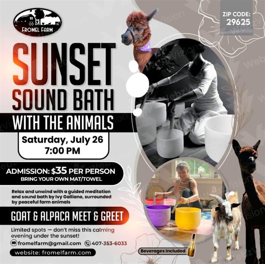 Sunset Sound Bath and Guided Mediation, 26 July | Event in Anderson | AllEvents